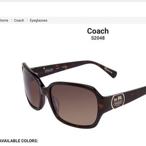 Coach Sunglasses - dark lens with Tortoise frame. Very gently used.